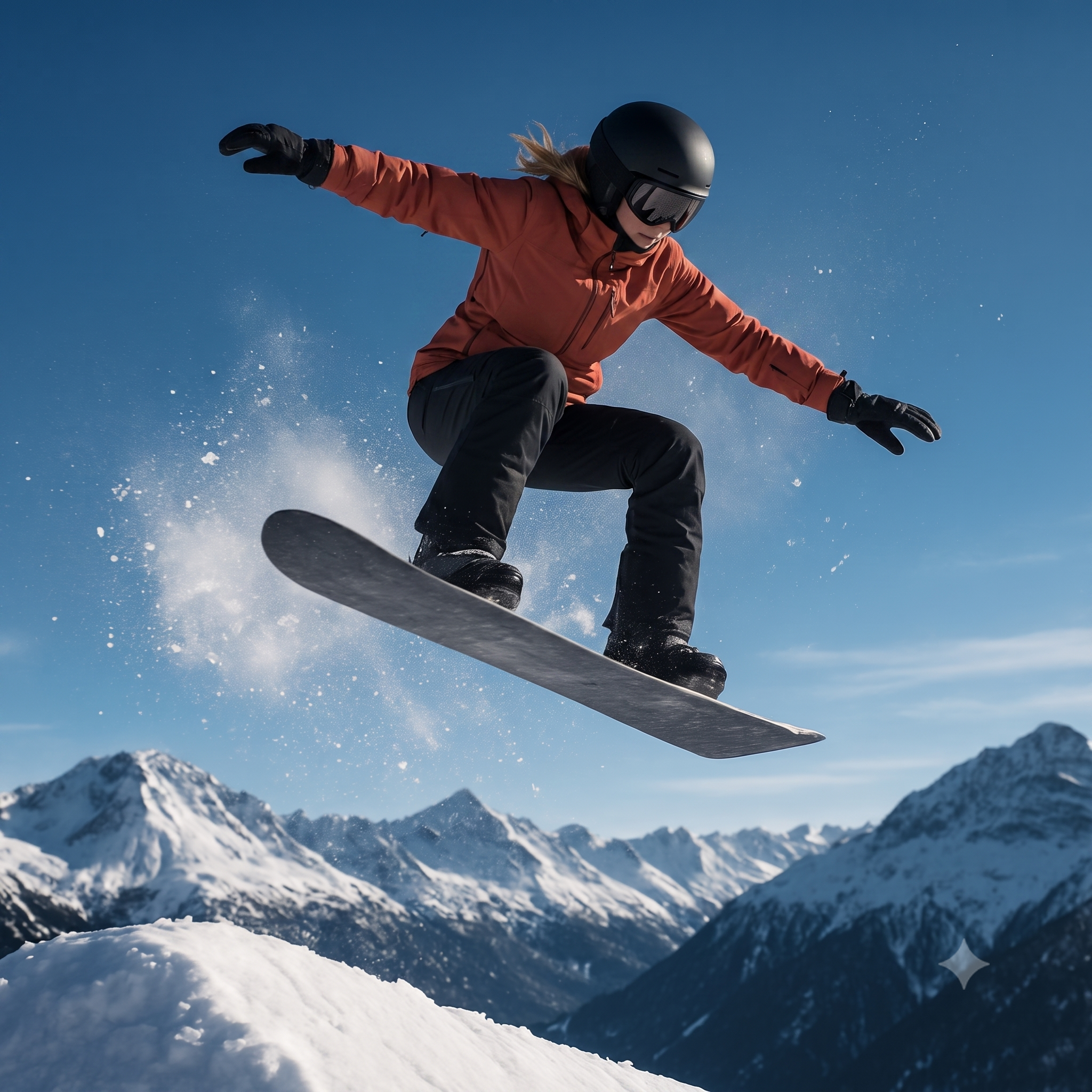 Rider w akcji - Snowboard