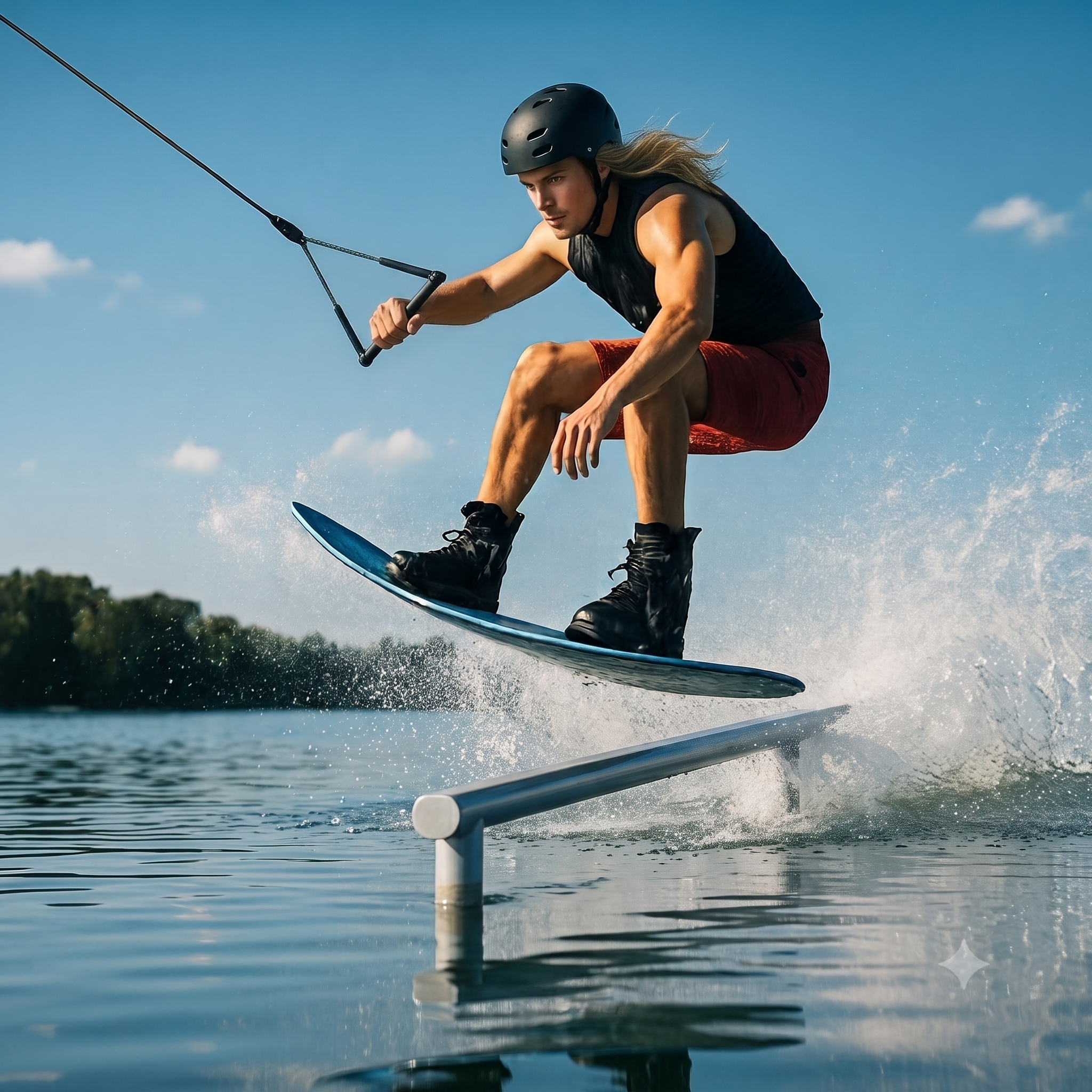 Rider w akcji - Wakeboard